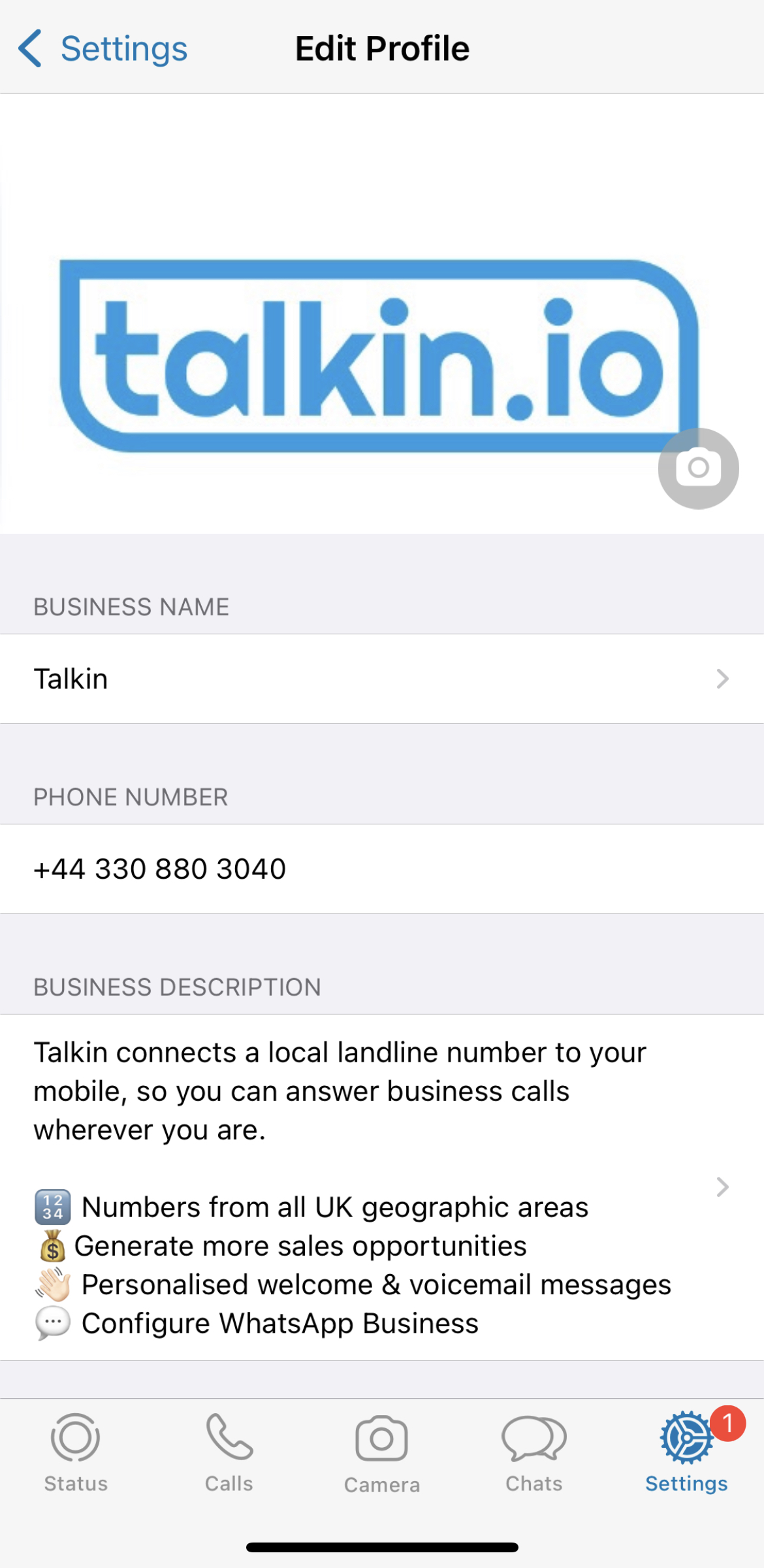 Talkin WhatsApp Business